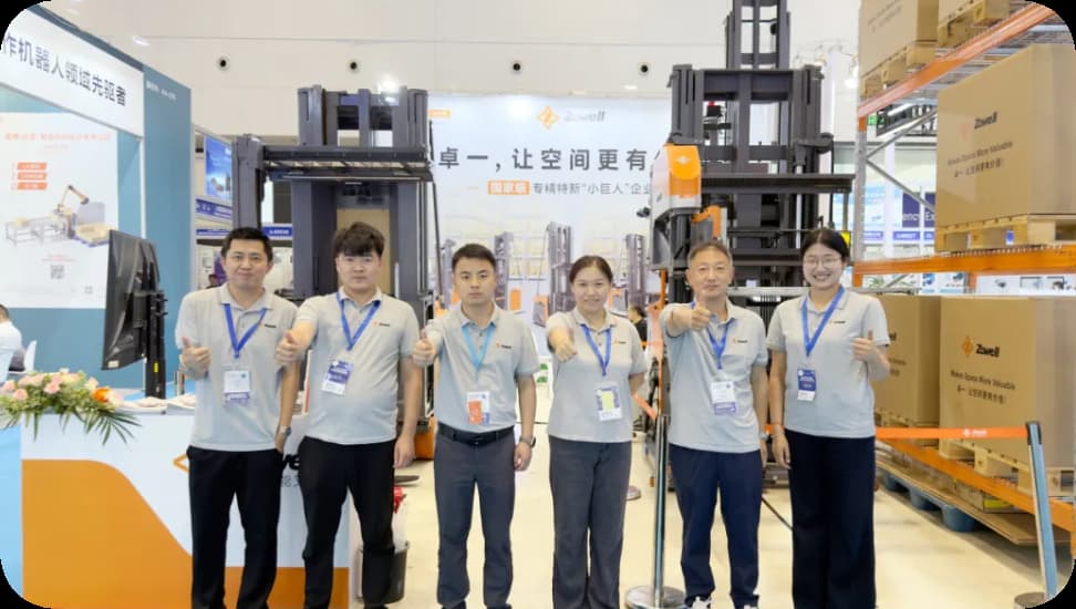 Las soluciones para pasillos estrechos de Zowell hacen un debut destacado en la Exposición de Equipos Logísticos de Qingdao